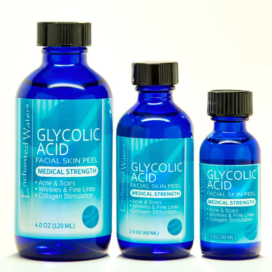 Glycolic Acid Face Peel Kit Medical Grade Pure Acne Scars Wrinkles Anti-Aging